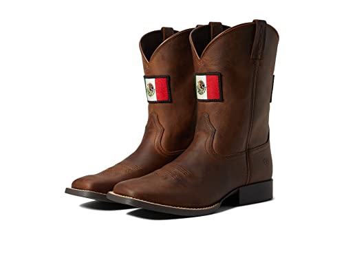 ARIAT Unisex-Child Orgullo Mexicano II Western Boot Distressed Brown 9.5 - image 1