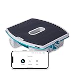 Dolphin Skimmi Robot Nettoyeur Skimmer de Piscine, Nettoie la Surface de l’Eau avec Son Panneau Solaire Intelligent, Contrôle par Application, Filtration Fine