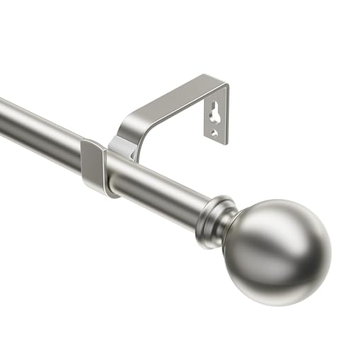 Tringle à rideaux extensible de 19 mm en métal robuste ajustable - 2