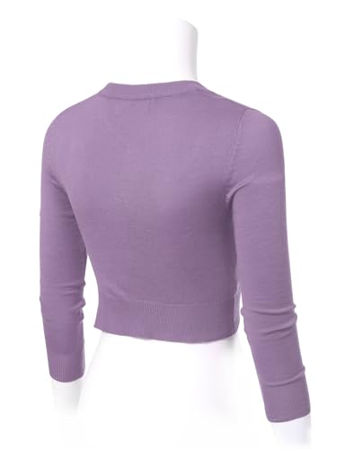 Image of Allsense Women's Cropped Bolero Shrug Cardigan | 3 /4 Sleeve, Button Down, Lightweight Knit Sweater