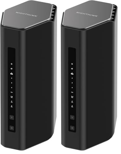Image of NETGEAR Nighthawk Tri-Band WiFi 7 Router (RS500) - Router Only, BE12000 Wireless Speed (up to 12 Gbps) - Covers up to 3, 000 sq. ft., 120 Devices - 2.5 Gig Internet Port - Free Expert Help (Pack of 2)