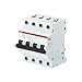 Price comparison product image ABB S204-C100 Miniature Circuit Breaker, 4 Pole, Type C, 6/10kA Breaking Capacity, 100 Amp Current (2CDS254001R0824)