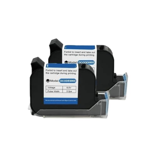 Cartouche d'encre portable compatible DCODE 6900 solvant économique 2pcs