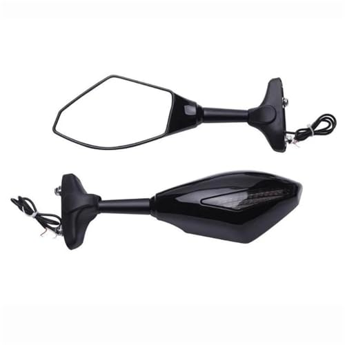 Espejos retrovisores con intermitentes para moto GSXR600 y espejo de manillar YZF R1 3
