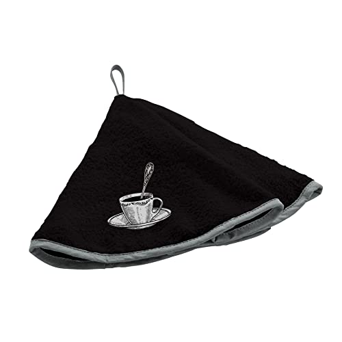 Douceur d'Intérieur Tasse ESSUIE-Main Rond, Noir, (0) 60 CM Cover