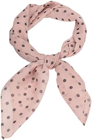 FAIRYGATE Chiffon Scarf Women Flower Print Scarf Soft Neck Square Scarves Wrap Shawl 65cm