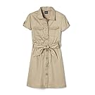 French Toast Girls' Twill Safari Shirtdress