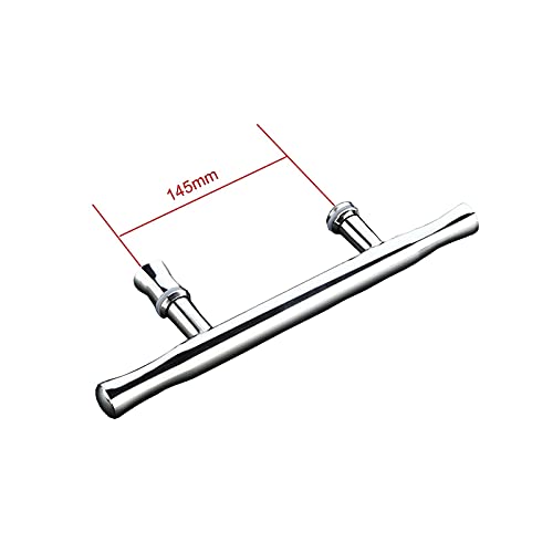 Poignée porte de douche verre 145 mm entraxe chrome brillant - 3