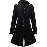 Crubelon Steampunk - Chaqueta vintage para hombre, estilo
