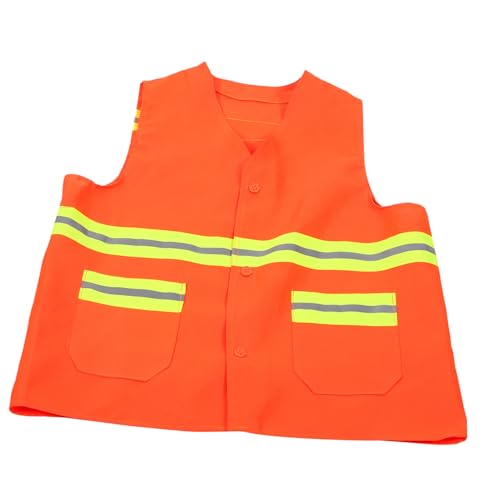 Didiseaon Chaleco de Trabajo Reflectante con Cintas de Alta Visibilidad Neón Ligero y Transpirable con Bolsillo Práctico para Adultos Seguridad para Condiciones