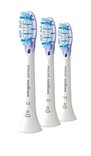Genuine Philips Sonicare Premium Gum Care replacement toothbrush heads, HX9053/24, BrushSync technology, White 3-pk