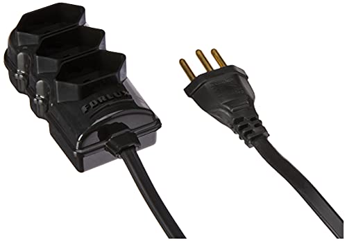 Extensão Elétrica Tomada Tripolar 2P + 1 Terra com 2 metros