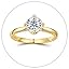VVS Moissanite-Round-Gold