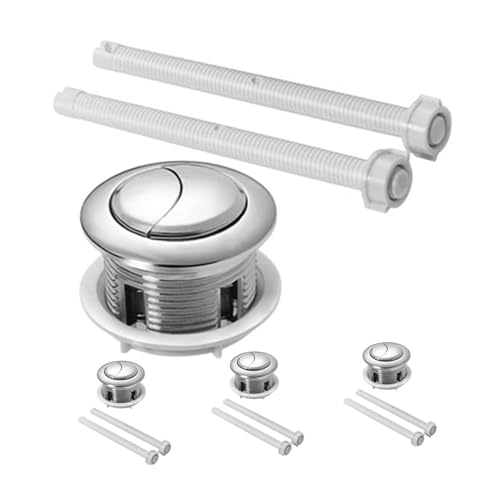 CTIRCHIU 4個ダブルフラッシュトイレボタン 水タンク用 押しボタン式省エネ洗浄補助 丸型耐久性交換パーツ 家用浴室簡単取付