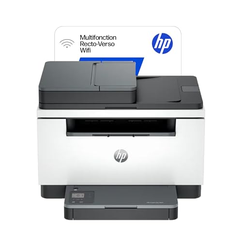 HP Laserjet M235sdw, 8J9K7F, Imprimante Multifonction A4, Recto/Verso Automatique Noir et Blanc, 27 ppm, Wi-FI, Ethernet, USB, ADF, Smart, Écran LCD, Grise