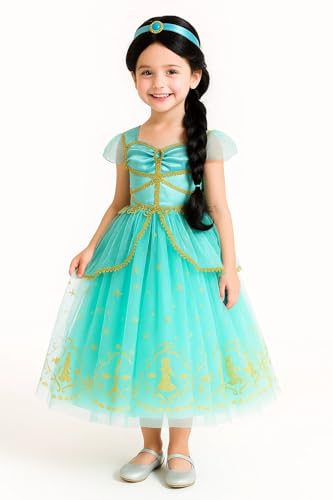 CQDY Princess Costume Dress Up for Girls Toddler Blue Fancy