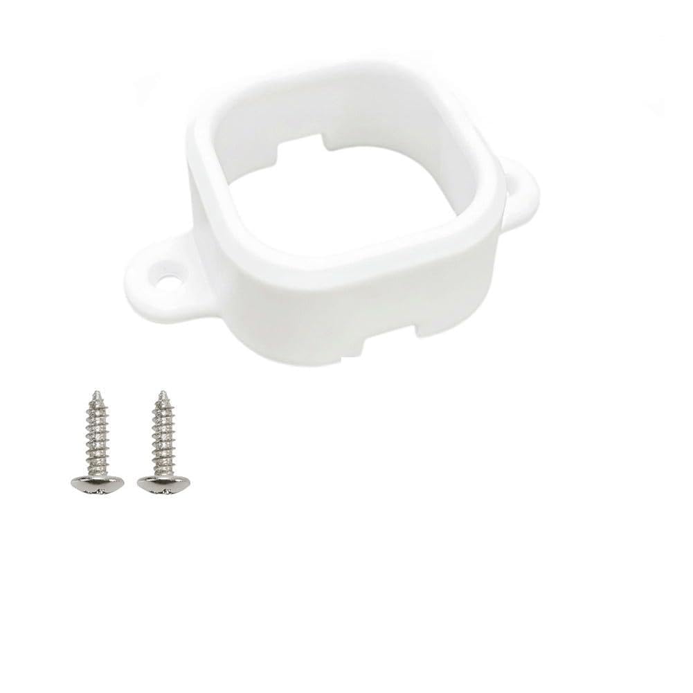 Clips sécurisés blancs avec double sécurité pour conditions météo extrêmes