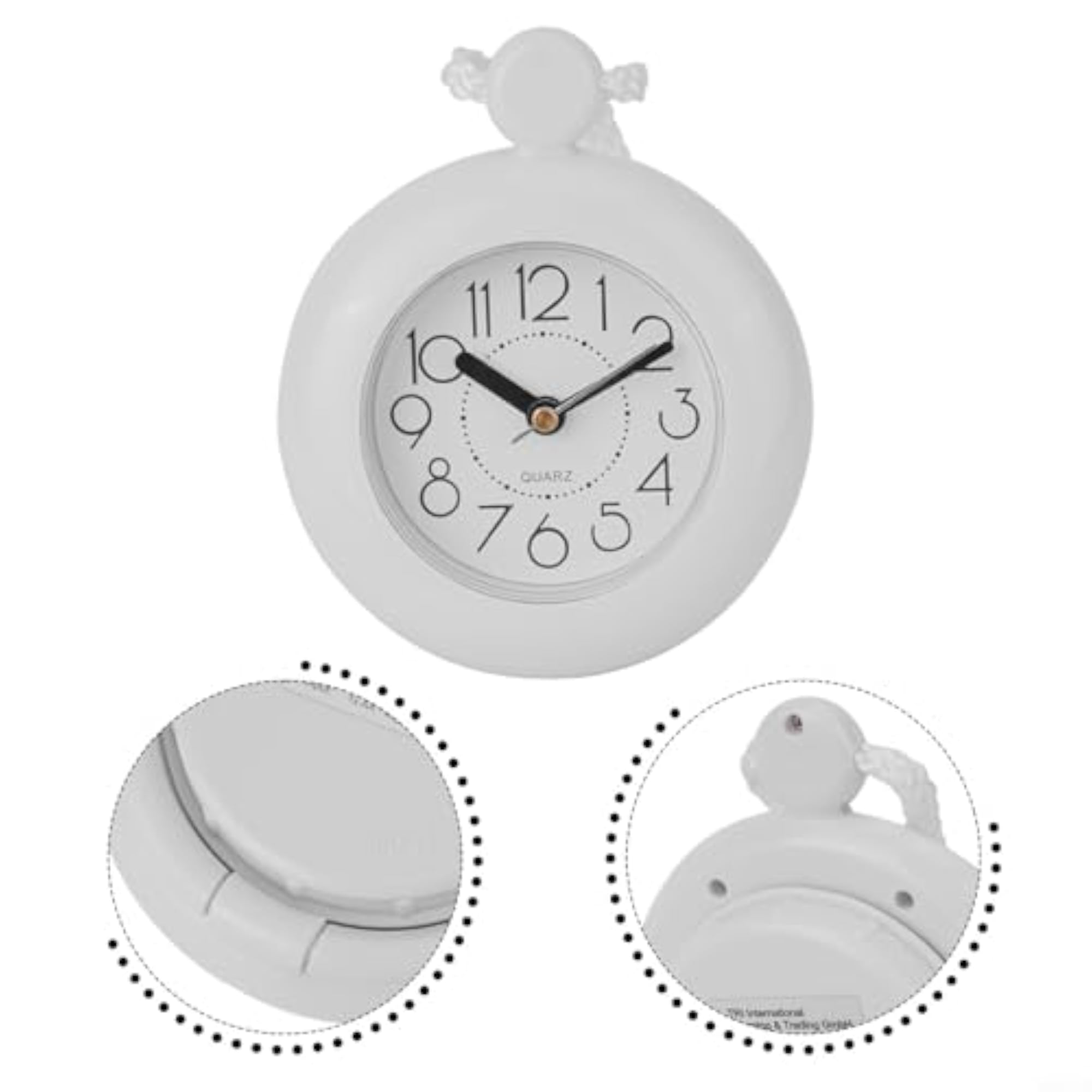 Waterproof Loop Bathroom Clock, Digital Water Resistant