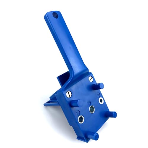 Dowel Jig Kit 41PCS Woodworking Dowel Jig Kit 6/8/10mm, Pocket Hole Jig Kit, Doweling Jig, Jigs Doweling Hole Saw Tools (Blue) - Image 4