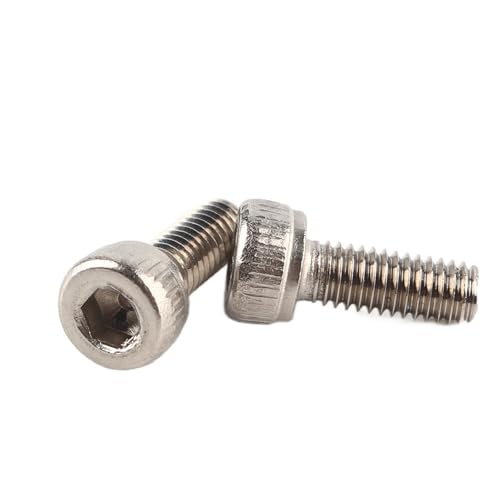 100pcs Tornillos Allen M3 Tornillos de Cabeza Hexagonal de 8mm Tornillos de Acero Inoxidable