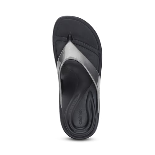 Image of Aetrex Maui Orthopedic Flip Flops for Women Arch Support - Pressure Relief Water-friendly Shock Absorption Super Soft UltraSky EVA Foam Flip Flops