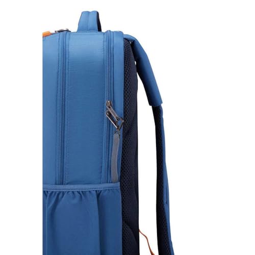 Image of American Tourister Zipper Brett 3.0 Polyester Men's Backpack (Free Size, Blue)