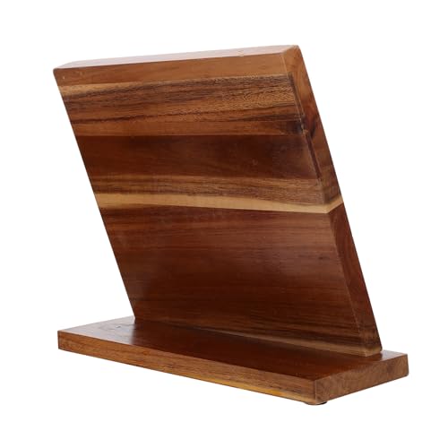 HOUDERCO 木製軽量キッチン収納ナイフホルダー 磁気包丁立て 保護付き カッター収納ラック 家用多機能オーガナイザー