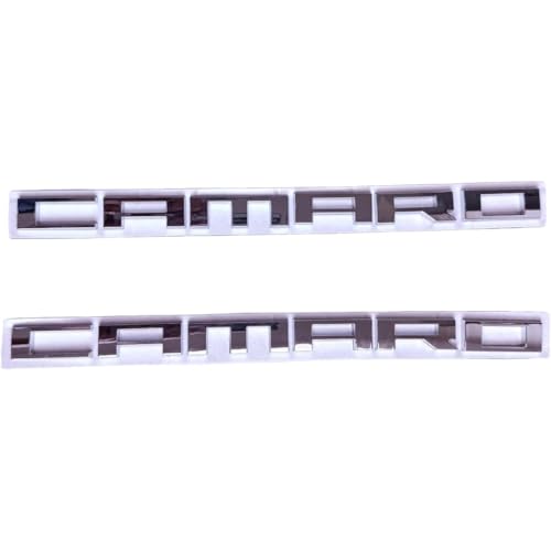 Image of 2Pcs for Camaro Badge Emblem Silver - Set of 2 Replacement Emblems for Camaro (Chrome)