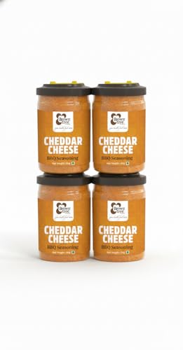 Image of Browntree Cheddar Cheese Seasoning-200g-Pack of 4 |Each pack 50g |Popcorn Seasoning Powder| Movie Style Popcorn|Cheddar| Creamy cheese taste with deliciously flavoured Seasoning|Pizza Masala Powder