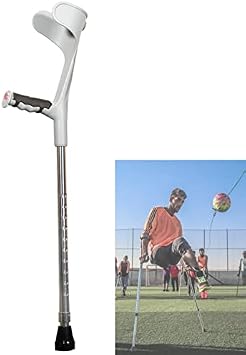 Adult Forearm Crutches 1 Unit, Open Cuff-Adjustable Aluminum Arm Crutch-Motion Crutches for Youth & Adultsfor Height of 140-195cm /55-77inch Color Black Keep it in mind