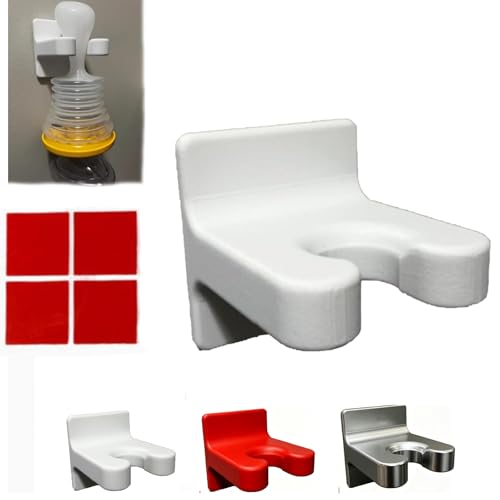 Wall Mount Holder for Choking Rescue Device, Anti Choking Device Organizer with Strong Adhesive Backing, Quick Access, Space Saving, Holder Only, Device Not Included (White)