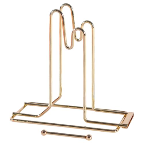 Dispensador de boletos de metal dorado con base estable de alta resistencia