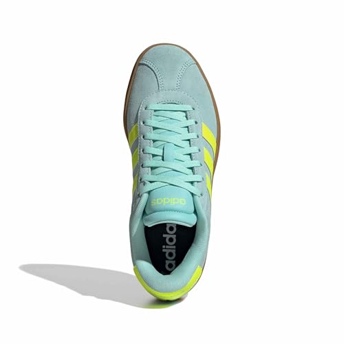 Image of adidas Womens Vl Court Bold Lace Up Sneakers Shoes Casual - Pink