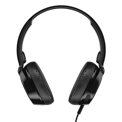 Image of Skullcandy Riff On-Ear Wired Headphones, Microphone, Works with Bluetooth Devices and Computers - Black (Pack of 2)