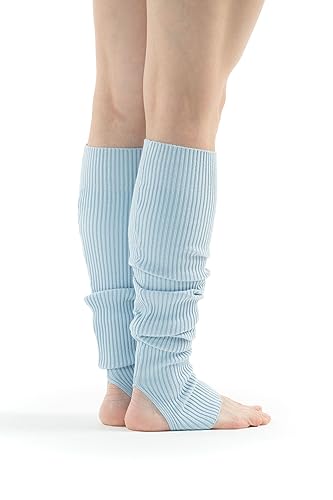 Image of Leg Warmers & Socks for Women's Dance & Yoga - Open Toe & Heel - Eighty's 80s Ribbed Party & Sports Socks