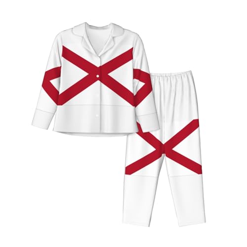 Ensemble pyjama 2 pièces confortable Alabama vêtement de nuit manches longues