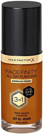 Max Factor Facefinity 3-In-1 All Day Flawless Foundation SPF 20 C50 Natural Rose, 30ml