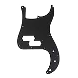p bass pickguard tortoise 10 orificios para tornillos de montaje, Con orificios de tornillo de montaje de pastilla