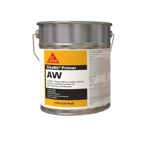 SikaBit Primer AW Waterbased Polymer Modified Primer for Self-Adhering Membranes, 5 Gallon