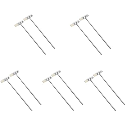 OSALADI 5sets Small Hammers Judge Set Metal Portable Hammers Precision Tool Kit for Repair Diy Watchmaking 2pcs*5