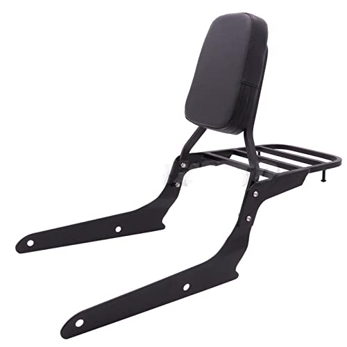 Sissy bar noir avec porte-bagages pour Shadow Spirit VT750
