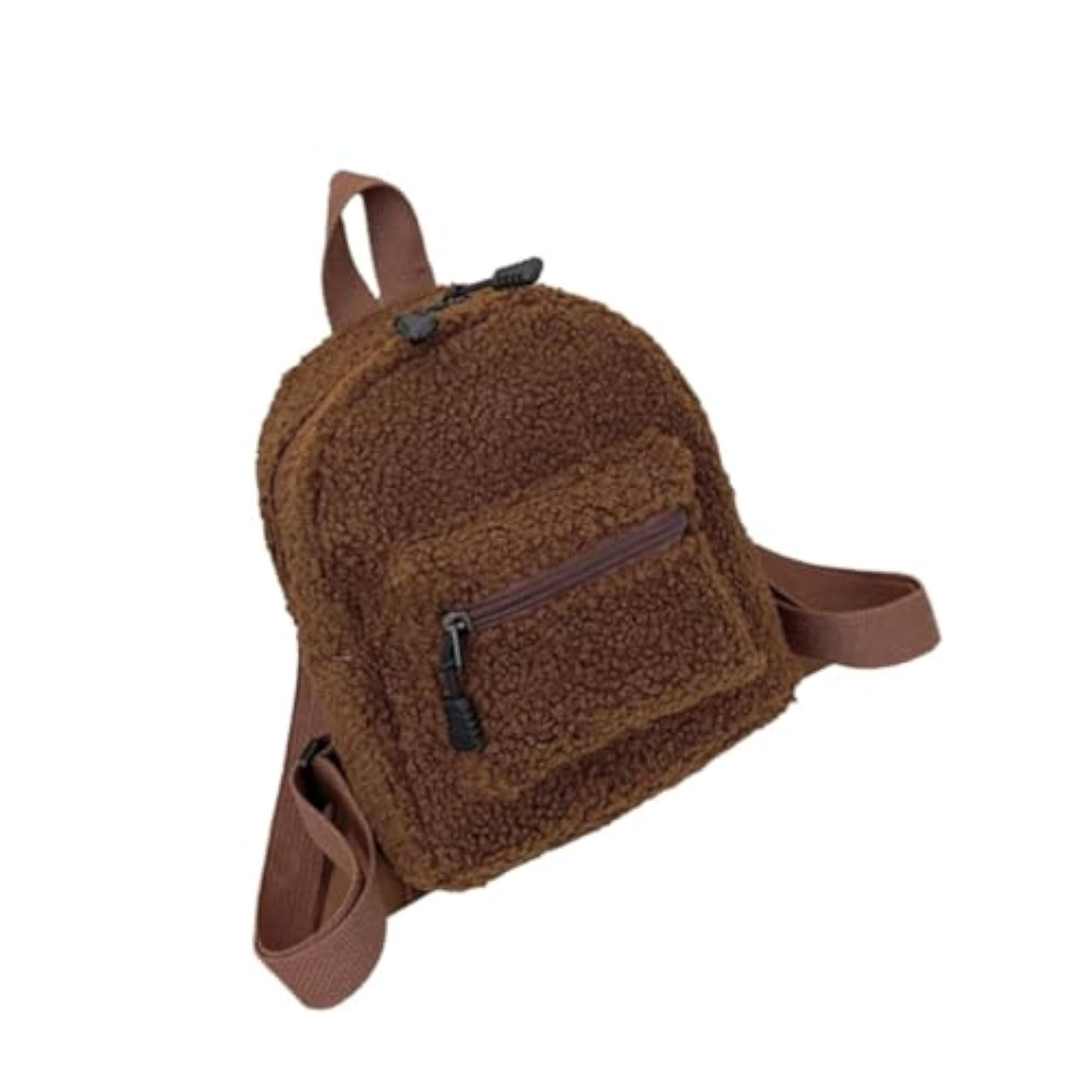 Plush Backpack Adjustable Strap Shoulder Bag