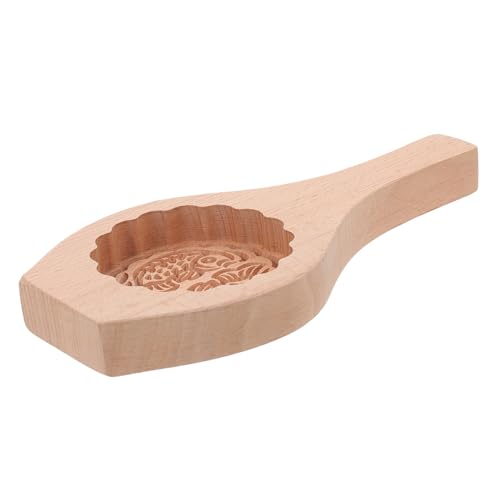 HEALLILY Moule à gâteau de lune en bois avec poignée - Outil de cuisson réutilisable pour la famille et les - Sûr et matériel