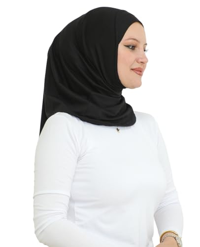 Prien Sport Instant Hijab For Women, Muslim Cotton Turban, Soft Head Scarf, Ready To Wear Hijabs Prayer Clothes, Islamic Wear3