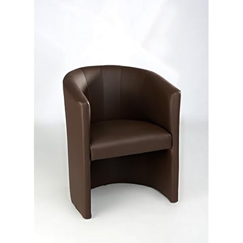 H&S Design Cocktailsessel Sessel Clubsessel Loungesessel Club Möbel Bürosessel Praxismöbel Farbe braun Neu Cover