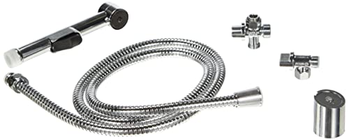 Wirquin 60720898 SHATTAF - Asiento para inodoro (acero inoxidable)