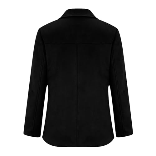 Canbebig Suede Jacket Women Faux Leather Blazers Jacket Long Sleeve Single Breasted Notched Lapel Casual Loose Fashion Coat3