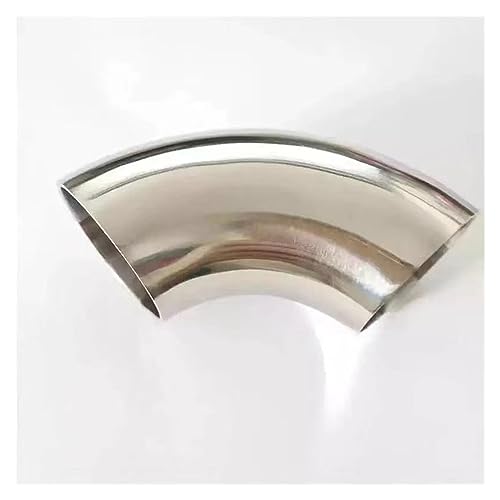 排気管 1.5thick51mm 63mm 76mm 車のステンレス鋼の排気管マフラー溶接パイプ突合せ溶接 90 度エルボベンドパイプ(1pca 70mm)