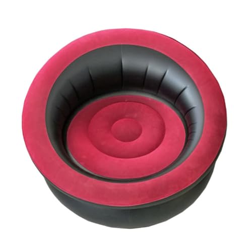 Sofá inflable plegable de PVC VANZACK con superficie flocada para camping y jardín 2