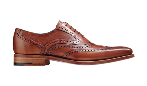 Image of BARKER McClean Men's Handmade Leather Oxford Dress Shoes - Goodyear Welted, Full Leather Sole, Premium Calf Leather - Formal & Business Wear